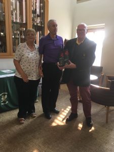 England & Wales Blind Golf Winner Ron Tomlinson and his guide Steph Tomlinson